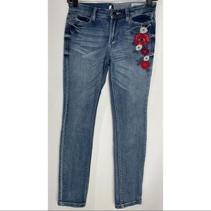 Women's Ban.Jara Floral Embroidered skinny Jeans Size 25/2